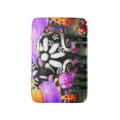 Whimsical Abstract Momma & Baby Cow Funky Farm Badmat (Voorkant Verticaal)