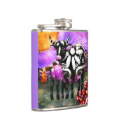 Whimsical Abstract Momma & Baby Cow Funky Farm Heupfles (Rechts)