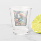 Whimsical Abstract Toekan Vogel Persoonlijk Shot Glas (Achterkant)