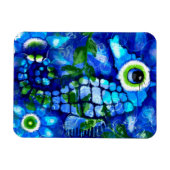 Whimsical Abstract Zeepaardje Blauw Blauwgroen Gro Magneet (Horizontaal)
