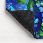 Whimsical Abstract Zeepaardje Blauw Blauwgroen Gro Muismat (Hoek)