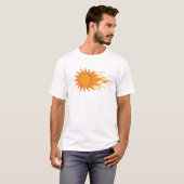 Whimsical ABSTRACT ZON Kunstwerk Creatie T-shirt (Voorkant volledig)