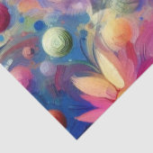 Whimsical Abstracte Dragonfly Bloemen Decoupage Tissuepapier (Detail)