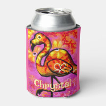 Whimsical Abstracte Flamingo Bird gepersonaliseerd