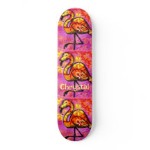 Whimsical Abstracte Flamingo Bird gepersonaliseerd
