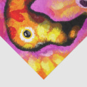 Whimsical Abstracte Flamingo Bloemen Decoupage Tissuepapier (Detail)