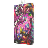 Whimsical Abstracte Kitty Cat Bloemen Rood Groen R Luchtverfrisser (Links)