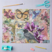 Whimsical Abstracte Kunst Collage Decoupage Tissuepapier (Craft)