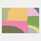 Whimsical Abstracte kunst vakantie feestelijk Inpakpapier Vel (Voorkant 2)