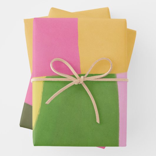 Whimsical Abstracte kunst vakantie feestelijk Inpakpapier Vel (In situ)