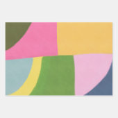Whimsical Abstracte kunst vakantie feestelijk Inpakpapier Vel (Voorkant)