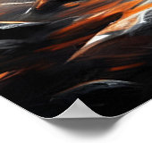 Whimsical Abstracte Mushroom Art Poster (Hoek)