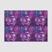 Whimsical Abstracte Uil Paarse Vogel Decoupage Tissuepapier (Voorkant)