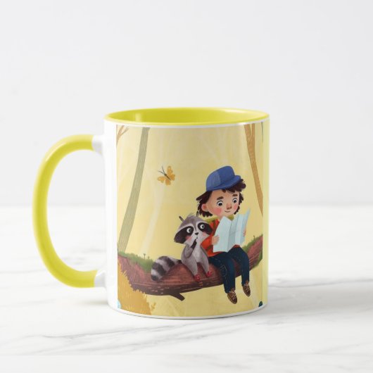 Whimsical Adventure – Boy and Raccoon in the Fores Mok (Links)