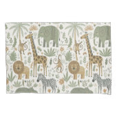 Whimsical African Animals Pattern ID1263 Kussensloop (Voorkant)