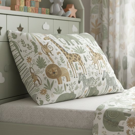 Whimsical African Animals Pattern ID1263 Kussensloop