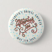 Whimsical Aftermiddag Tea Buttonnen Ronde Button 5,7 Cm (Voorkant)