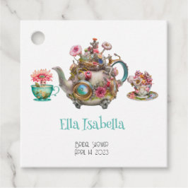 Whimsical Aftermiddag Tea Party Bedankjes Labels