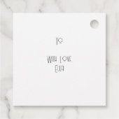 Whimsical Aftermiddag Tea Party Bedankjes Labels (Achterkant)