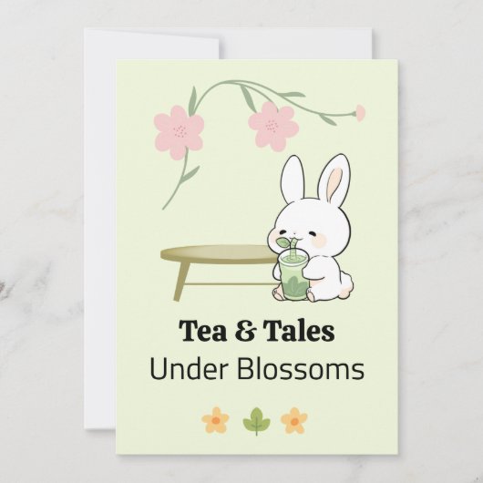 Whimsical Afternoon invitation Kaart (Voorkant)