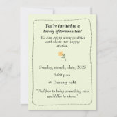 Whimsical Afternoon invitation Kaart (Achterkant)