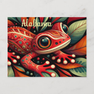 Whimsical Alabama State Red Hells Salamander Briefkaart