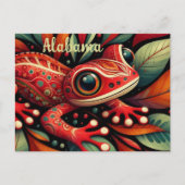 Whimsical Alabama State Red Hells Salamander Briefkaart (Voorkant)