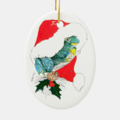 Whimsical Alaska Wildlife Christmas Oval Ornament (Achterkant)