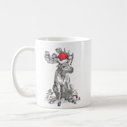 Whimsical Alaska Wildlife Coffee Mok (Links)