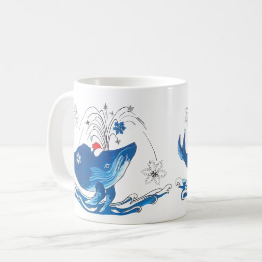 Whimsical Alaska Wildlife Coffee Mok (Voorkant links)