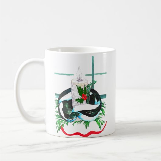 Whimsical Alaska Wildlife Coffee Mok (Links)