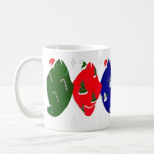 Whimsical Alaska Wildlife Coffee Mok (Links)