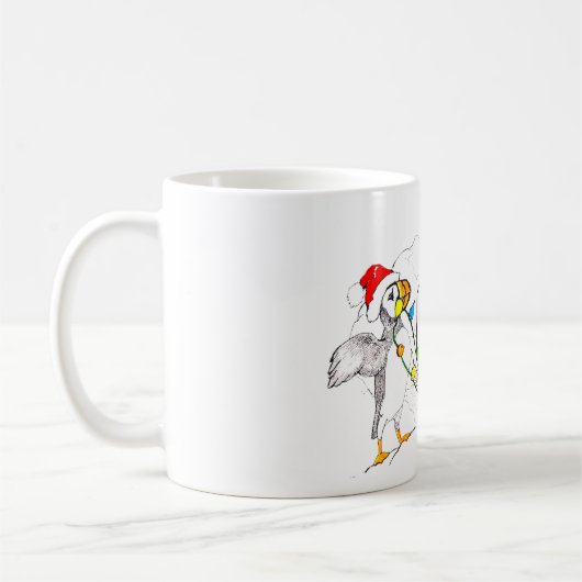 Whimsical Alaska Wildlife Coffee Mok (Links)