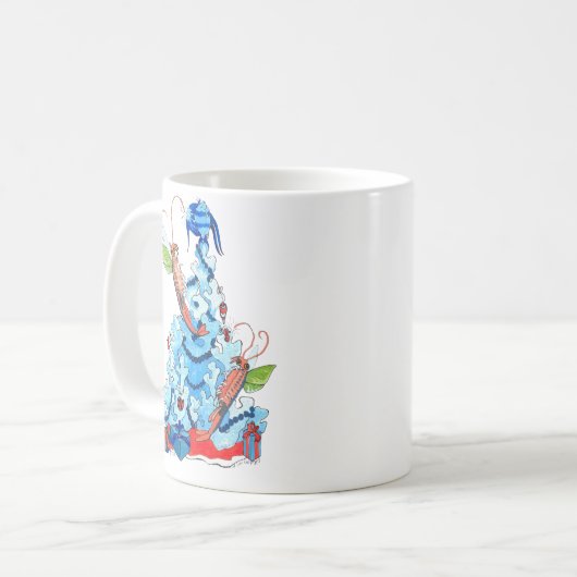 Whimsical Alaska Wildlife Coffee Mok (Voorkant links)