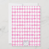 Whimsical Alice in Wonderland Baby shower Kaart (Achterkant)