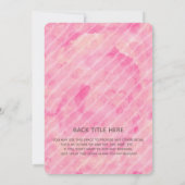 Whimsical Alice in Wonderland Baby shower Kaart (Achterkant)