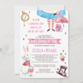 Whimsical Alice in Wonderland Baby shower, Mail Kaart (Voorkant)