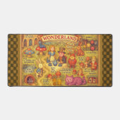 Whimsical Alice in Wonderland Kaart Bureaumat (Voorkant)