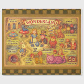Whimsical Alice in Wonderland Kaart Cadeaupapier (Vlak)