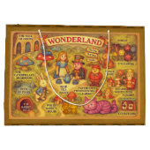 Whimsical Alice in Wonderland Kaart Groot Cadeauzakje (Achterkant)