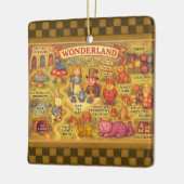 Whimsical Alice in Wonderland Kaart Keramisch Ornament (Links)