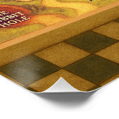 Whimsical Alice in Wonderland Kaart Perfect Poster (Hoek)