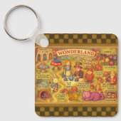 Whimsical Alice in Wonderland Kaart Sleutelhanger (Voorkant)