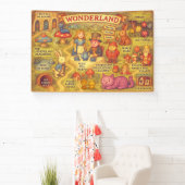 Whimsical Alice in Wonderland Kaart Spandoek (Insitu)
