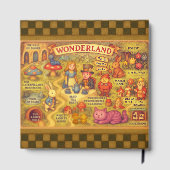 Whimsical Alice in Wonderland Map Gastenboek (Achterkant)