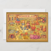 Whimsical Alice in Wonderland Map Kaart (Voorkant)
