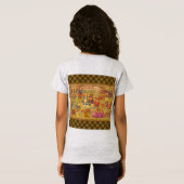 Whimsical Alice in Wonderland Map T-shirt (Achterkant volledig)