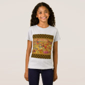 Whimsical Alice in Wonderland Map T-shirt (Voorkant volledig)
