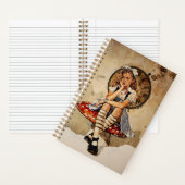 Whimsical Alice in Wonderland Mushroom Notitieboek (Binnen)