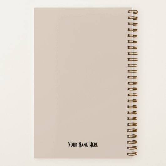 Whimsical Alice in Wonderland  Mushroom Notitieboek (Achterkant)